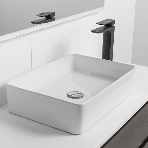 Sleek Rectangle Counter Top Basin by VCBC
