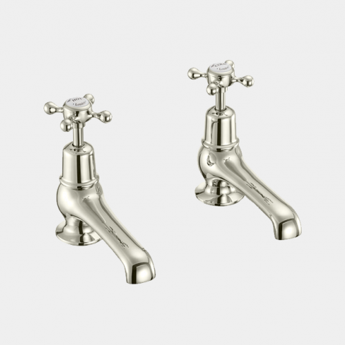 Claremont Basin Tap 12.5cm in Nickel/White by Burlington