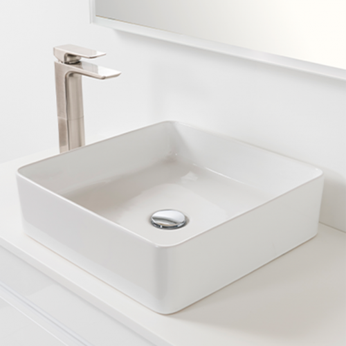 Sleek Square Counter Top Basin by VCBC