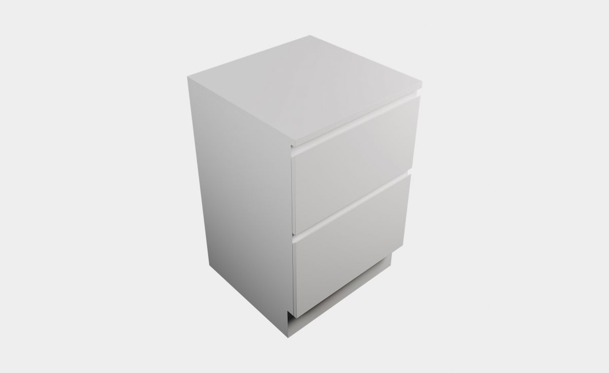 Modern Laundry Cabinet 600, 2 Drawers