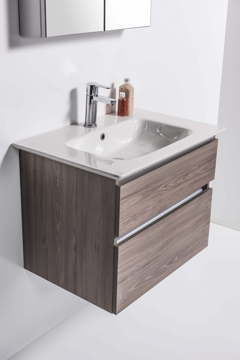 Sharp 700 Wall-Hung Vanity 2 Drawers • Bath Co