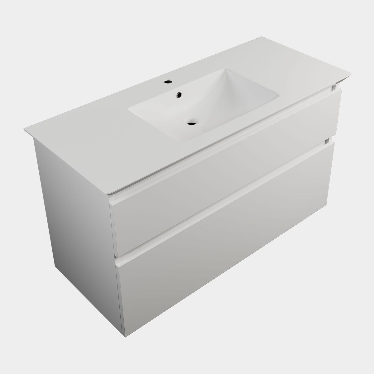 Sharp 1200 2 Drawer Vanity