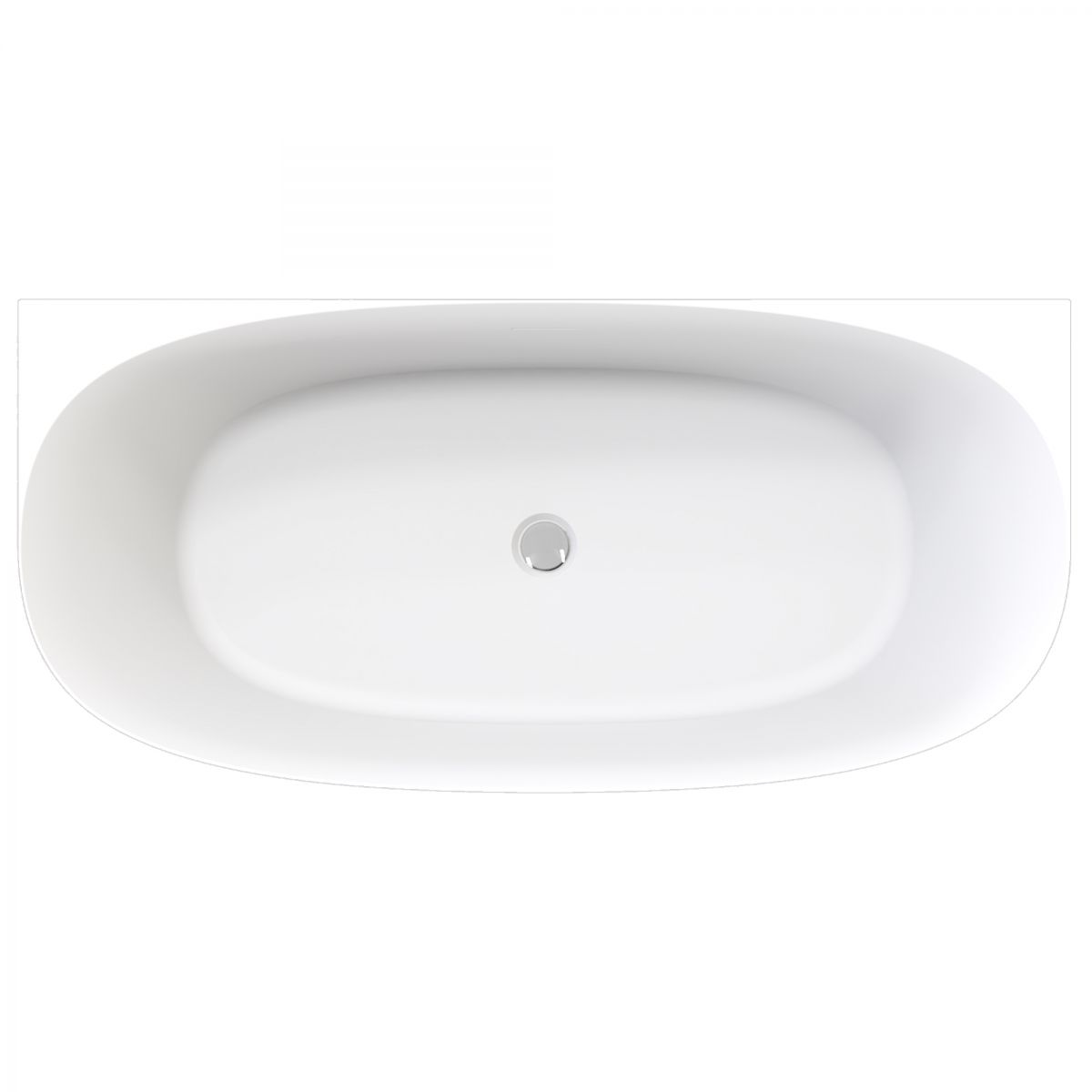 Peace Matte Back-To-Wall Bath