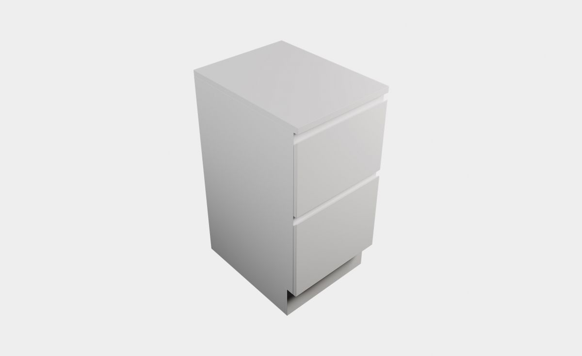 Modern Laundry Cabinet 450, 2 Drawers