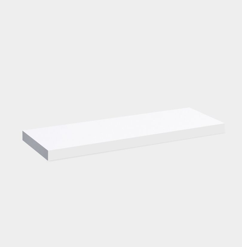 Floating Shelf - Matte English White