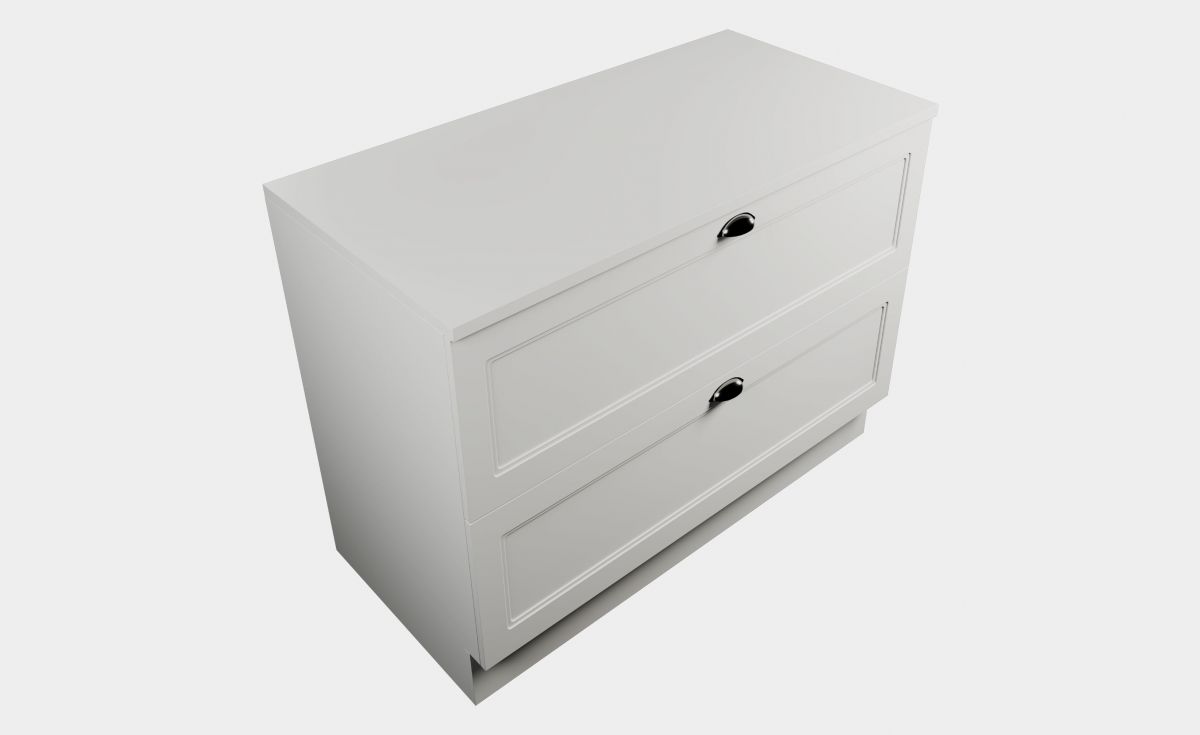 Traditional Laundry Cabinet 1200, 2 Drawers