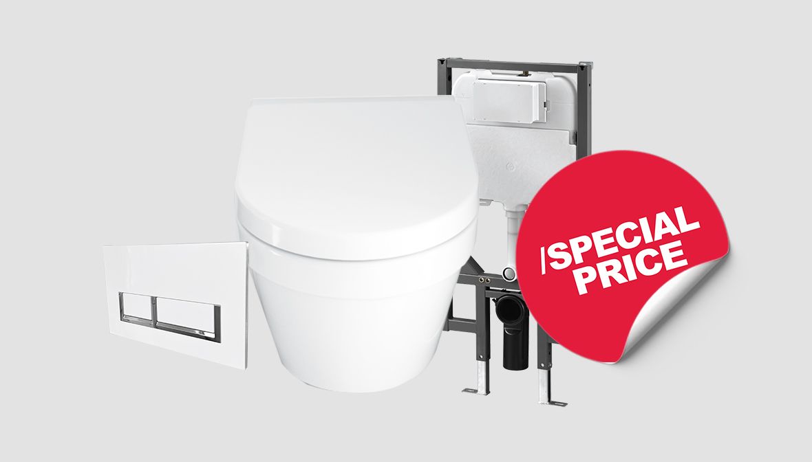 Onda Wall Hung Toilet Suite