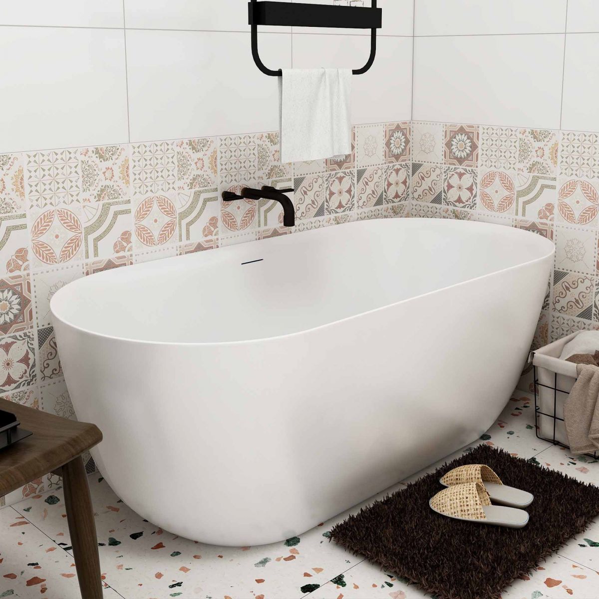 Oval 1700 Gloss Freestanding Bath