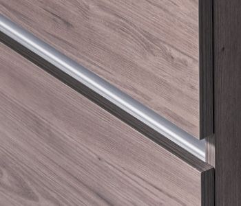 Silver Aluminium Recessed Rail