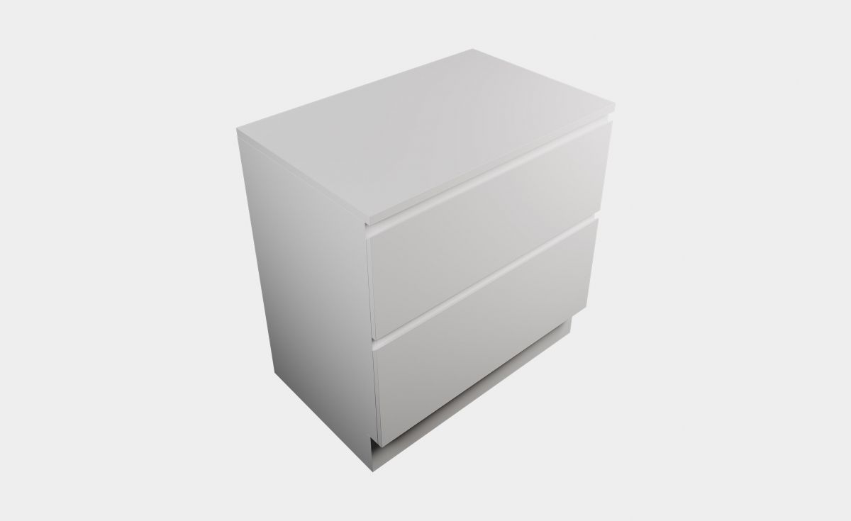 Modern Laundry Cabinet 900, 2 Drawers