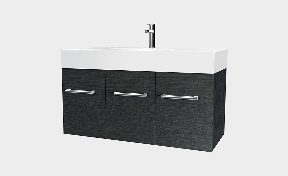 Splash 900 Wall-Hung Vanity 2 Doors 1 Drawer - DISCONTINUED