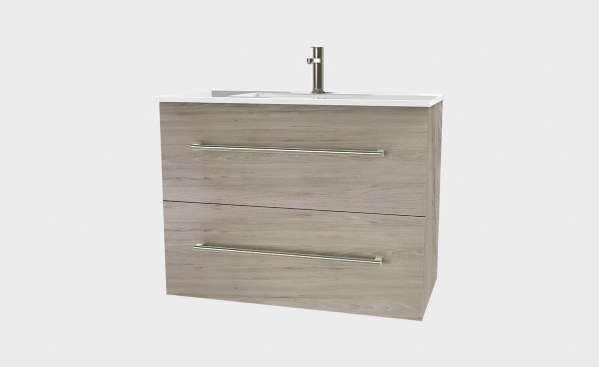 Zara 900 Wall-Hung Vanity 2 Drawers Extra Deep